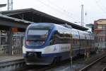 Rostock-Spezial 643 114-1 als James Bond zu Gast im Rostocker Hbf 16:02 Uhr ging es zur�ck nach G�strow.04.01.2012