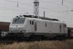 Rostock-Spezial E 37 511 Abgestellt in H�he Haltepunkt Rostock-Hinrichsdorfer Str.10.01.2012