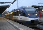Rostock-Spezial 643 108-3 als OLA von Rostock nach G�strow kurz nach der Ankunft im Rostocker Hbf.10.01.2012