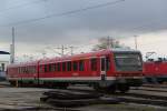 Rostock-Spezial 628/928 245-3 mit dem Ziel Rostock Hbf abgestellt im BW Rostock Hbf.20.01.2012