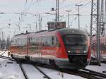 DB-Regio 642 553 beim Rangieren im Rostocker Hbf.11.02.2012  ...