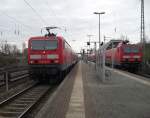 S-Bahn Rostock S-Bahntreffen im Bahnhof Rostock-Bramow.(24.04.10)