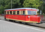 Veranstaltungen/825407/der-borkumer-kleinbahn-t1-stand-am Der Borkumer Kleinbahn T1 stand am 23.09.2023 in Bad Doberan
