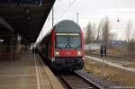 Steuerwagen aller Art RB14 (RB 18918) von Berlin-Sch�nefeld Flughafen nach Nauen in Berlin-Sch�nefeld Flughafen. Geschoben hat 143 306-9. 13.12.2011