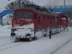 V300 Wintereinsatz am 13.Februar 2010 in Bergen/R�gen f�r 233 314.