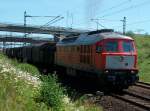 V300 232 903 bei der Ausfahrt aus Mukran am 17.Juni 2010.