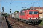 DB Schenker 155 208-2 mit gemischtem Güterzug Richtung Seddin (gesehen Michendorf 03.06.2010)    - Update: In Leverkusen-Opladen am 11.11.2013 verschrottet