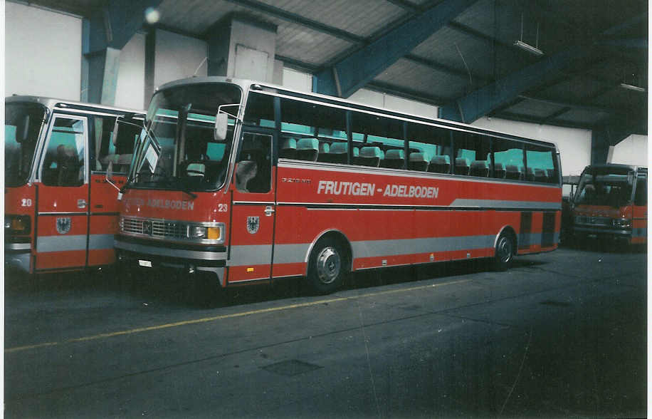 (007'824) - AFA Adelboden - Nr. 23/BE 26'709 - Setra (ex Wittwer, Neuch�tel) am 15. Oktober 1991 im Autobahnhof Adelboden