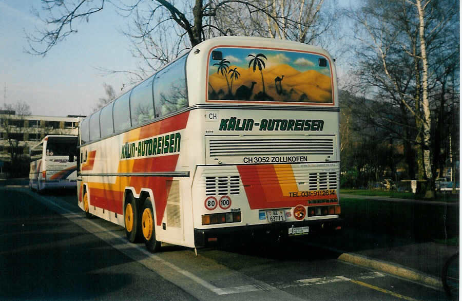 (016'528) - K�lin, Zollikofen - BE 63'771 - Neoplan am 22. M�rz 1997 in Thun, Lachen