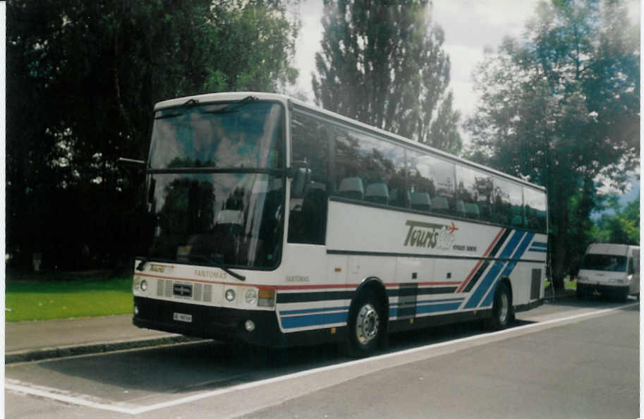 (017'234) - TourisCar, Gen�ve - GE 96'749 - Van Hool am 20. Juni 1997 in Thun, Lachen