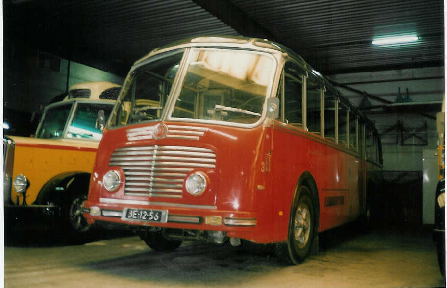 (017'831) - FRAM Drachten - Nr. 17/BE-12-56 - FBW/Gangloff (ex AFA Adelboden Nr. 3) am 16. Juli 1997 in Drachten, Autobusmuseum