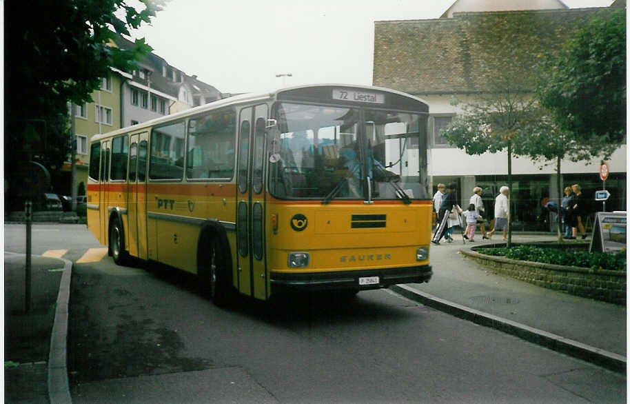 (020'030) - PTT-Regie - P 25'841 - Saurer/Hess am 8. Oktober 1997 in Liestal, B�chelistrasse