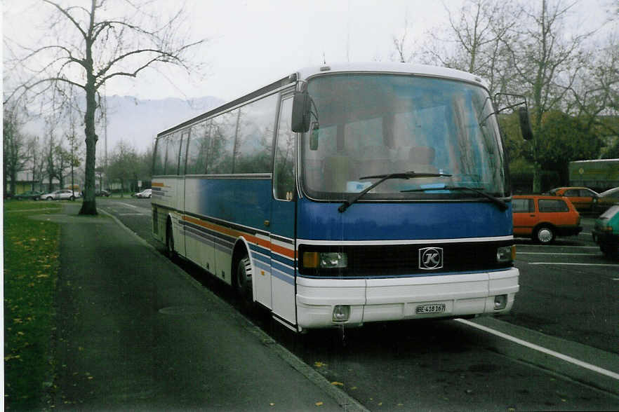 (021'023) - Bienz, K�ssnacht - BE 418'167 - Setra am 8. Dezember 1997 in Thun, Lachen