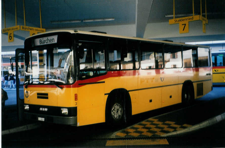 (024'531) - Lehner, B�rchen - Nr. 3/VS 86'620 - NAW/Lauber am 14. Juli 1998 in Visp, Postautostation