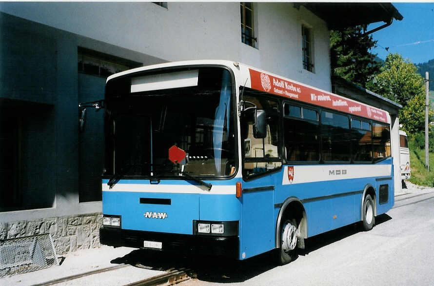 (025'901) - MOB Montreux - Nr. 29/BE 146'921 - NAW/Lauber am 30. August 1998 in Ch�teau-d'Oex, Garage