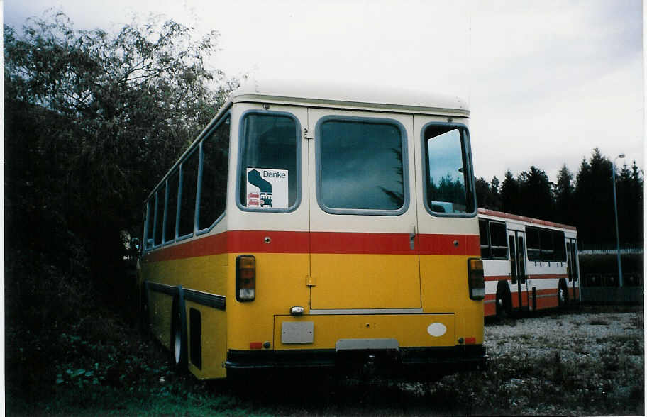 (026'115) - Steiner, Messen - Saurer/R&J (ex P 24'208) am 5. September 1998 in Btzberg, Heiniger