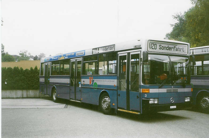 (026'513) - VZO Grningen - Nr. 3/ZH 41'403 - Mercedes am 3. Oktober 1998 in Rti, Garage