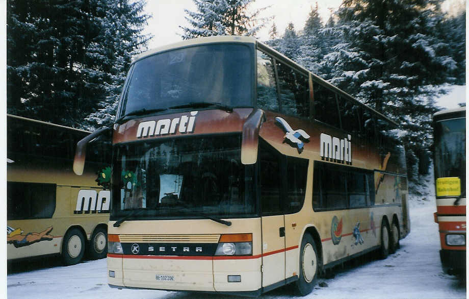 (029'025) - Marti, Kallnach - Nr. 29/BE 102'202 - Setra am 12. Januar 1999 in Adelboden, Unter dem Birg