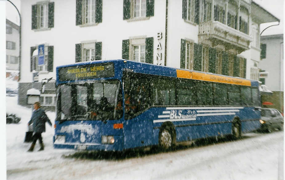 (029'428) - AFA Adelboden - Nr. 3/BE 26'703 - Mercedes am 23. Februar 1999 in Frutigen, Verkehrsbro