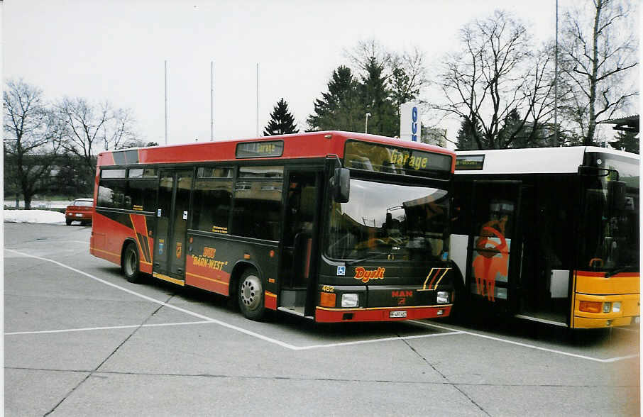 (029'806) - Dysli, Bern - Nr. 462/BE 483'462 - MAN am 1. Mrz 1999 in Bern, Automobilwerksttte