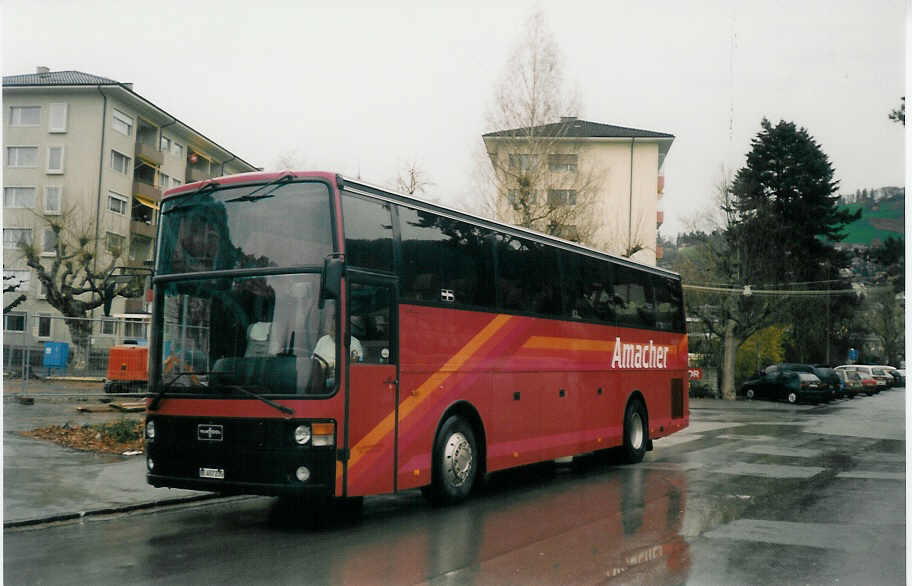 (030'508) - Amacher, Interlaken - BE 457'235 - Van Hool am 22. M�rz 1999 in Thun, Aarefeld