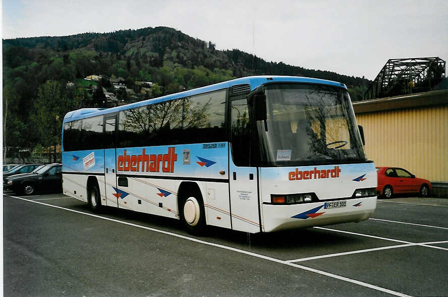 (031'431) - Aus Deutschland: Eberhardt, Engelsbrand - PF-ER 101 - Neoplan am 30. April 1999 in Thun, Seestrasse