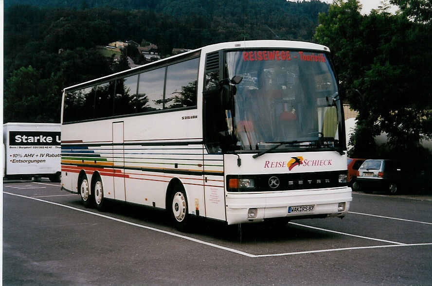 (031'931) - Aus Deutschland: Schieck, Sch�nau - WAK-RS 87 - Setra am 9. Juni 1999 in Thun, Seestrasse