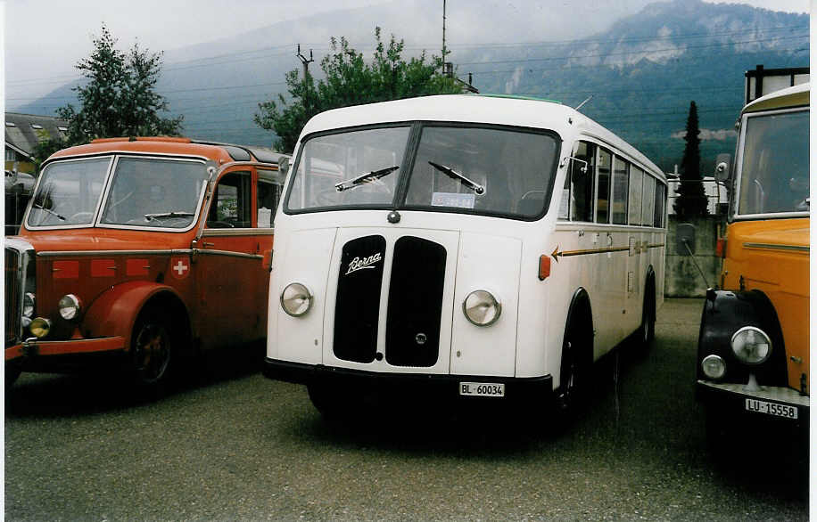 (035'830) - Frei, Arlesheim - BL 60'034 - Berna/Hhener (ex Pieshold, Bottmingen; ex M+79'509) am 28. August 1999 in Oensingen, Saurertreffen