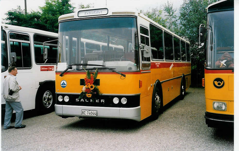 (035'901) - Leuenberger, Kirchberg - BE 74'044 - Saurer/Lauber (ex Niederer, Filzbach Nr. 11) am 28. August 1999 in Oensingen, Saurertreffen