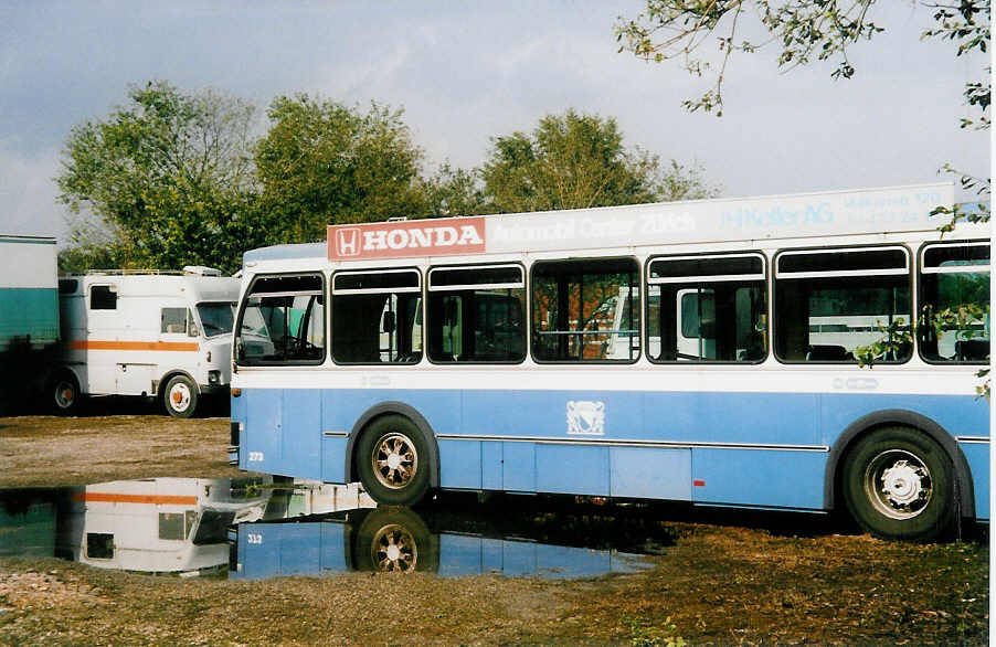 (036'025) - VBZ Zrich - Nr. 273 - Saurer/R&J am 28. August 1999 in Herzogenbuchsee, Heiniger