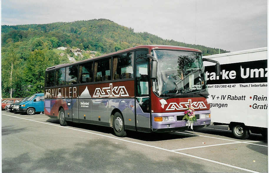 (037'207) - ASKA Aeschi - Nr. 14/BE 110'482 - MAN am 2. Oktober 1999 in Thun, Seestrasse