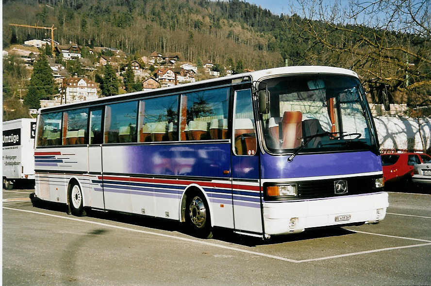 (038'909) - Bienz, K�ssnacht - BE 418'167 - Setra am 5. Februar 2000 in Thun, Seestrasse