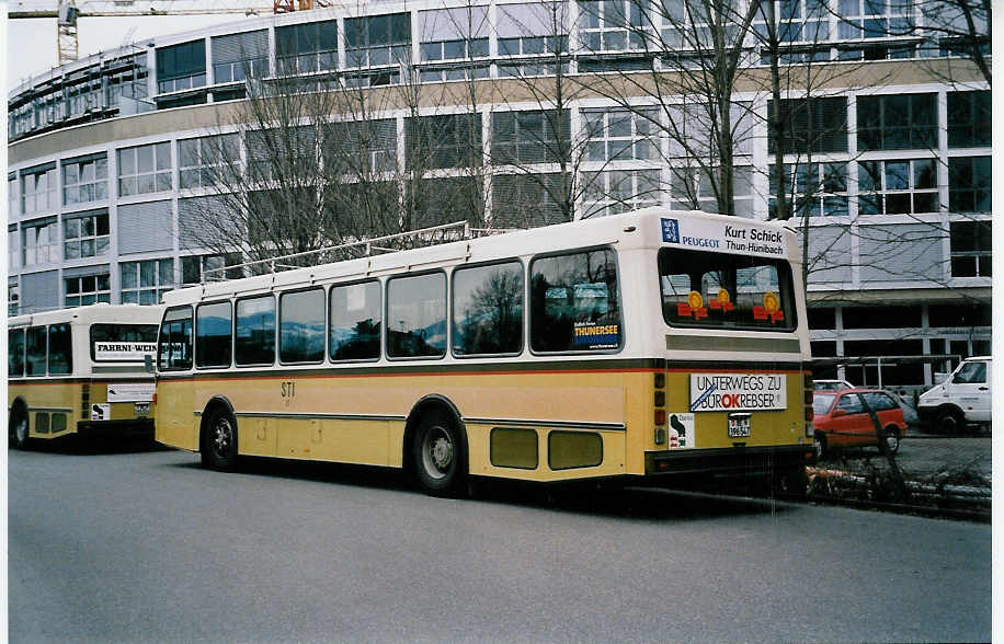 (039'327) - STI Thun - Nr. 47/BE 396'547 - Saurer/R&J am 24. Februar 2000 bei der Schifflndte Thun