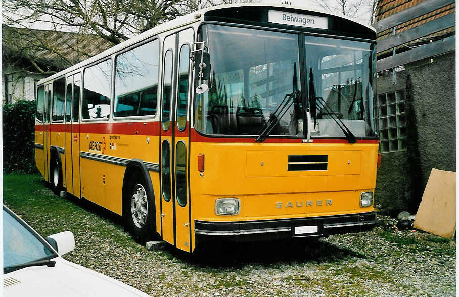 (039'901) - PTT-Regie - P 25'836 - Saurer/Hess am 18. M�rz 2000 in B�tzberg, Heiniger