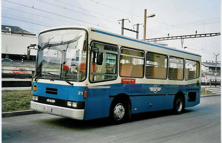 (044'806) - LLB Susten - Nr. 21/VS 65'121 - NAW/Lauber am 20. Februar 2001 in Leuk, Garage