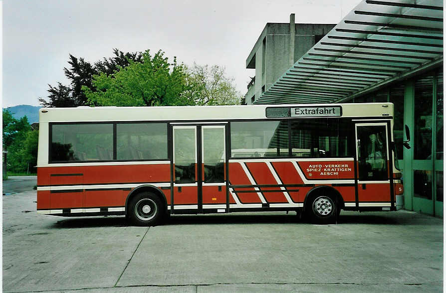 (046'613) - ASKA Aeschi - Nr. 5/BE 503'083 - MAN/G�ppel-FHS am 15. Mai 2001 in Thun, Garage STI
