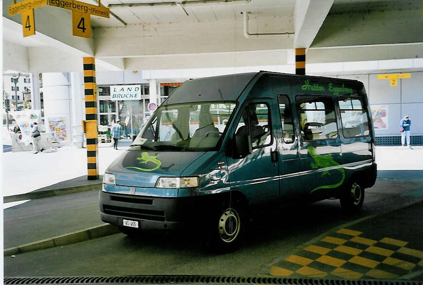 (053'017) - Hutter, Eggerberg - VS 455 - Fiat am 18. April 2002 in Visp, Postautostation