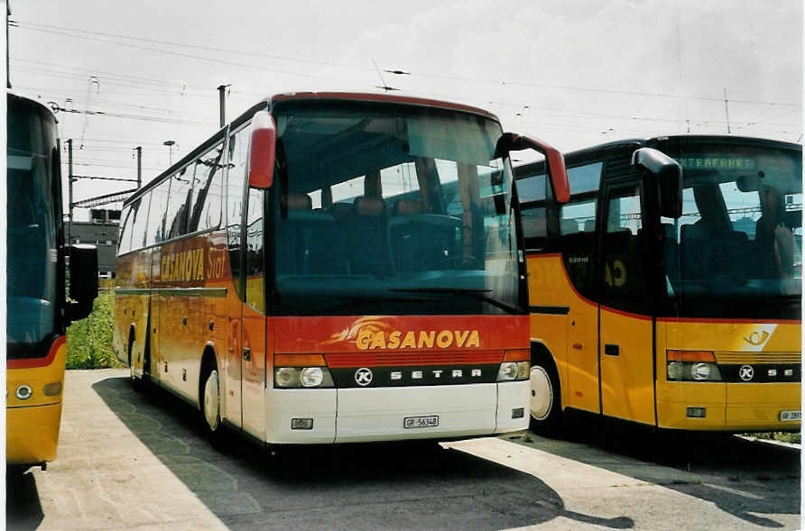 (054'125) - Casanova, Siat - GR 56'348 - Setra am 22. Juni 2002 in Yverdon, Postgarage