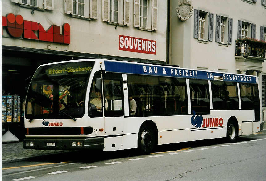 (054'520) - AAGU Altdorf - Nr. 26/UR 9313 - Den Oudsten am 22. Juli 2002 in Altdorf, Telldenkmal