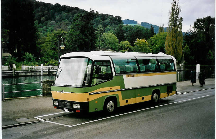 (055'934) - ASK Schangnau - BE 275'000 - Neoplan (ex Lonza, Visp Nr. 32) am 9. September 2002 bei der Schifflndte Thun