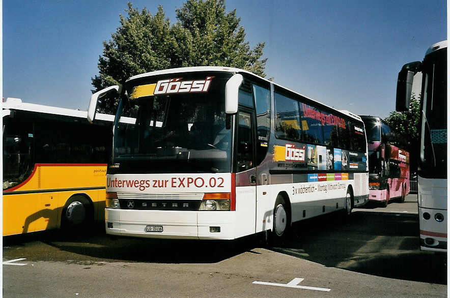 (056'229) - G�ssi, Horw - LU 15'116 - Setra am 30. September 2002 in Biel, Terminal B