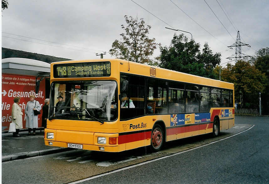 (056'531) - PostBus - BD 15'100 - Grf&Stift am 8. Oktober 2002 in Wien, Htteldorf