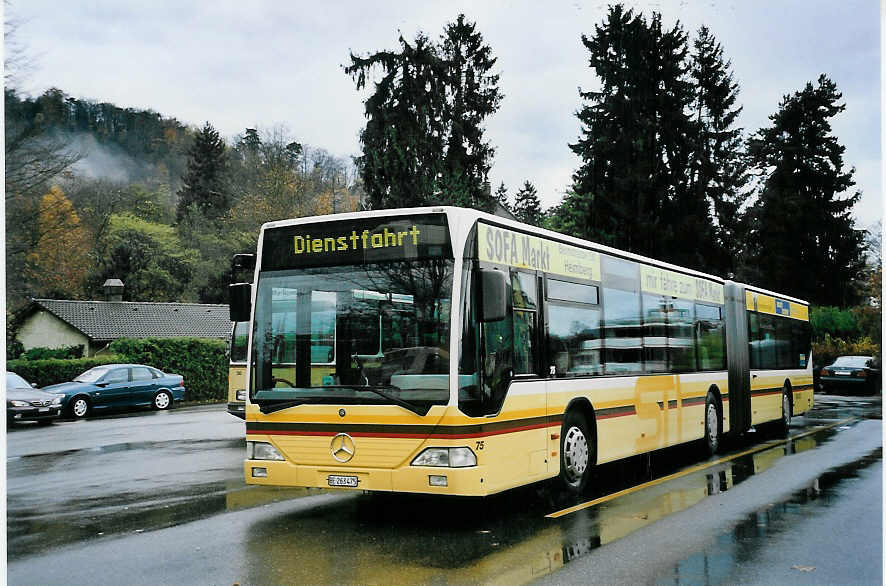 (057'132) - STI Thun - Nr. 75/BE 263'475 - Mercedes am 3. November 2002 bei der Schiffl�ndte Thun