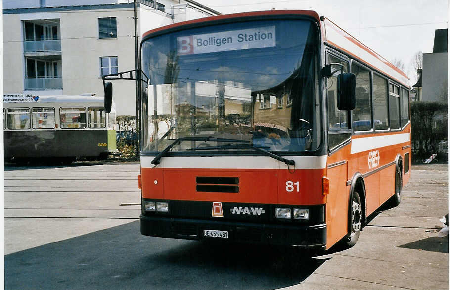 (059'533) - RBS Worblaufen - Nr. 81/BE 455'481 - NAW/R&J am 30. Mrz 2003 in Bern, Burgernziel