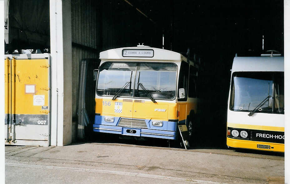 (059'535) - TC La Chaux-de-Fonds (RWB) - Nr. 156 - FBW/Hess am 30. M�rz 2003 in Niederscherli