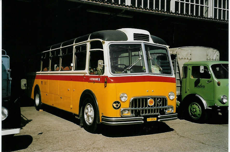 (060'729) - Huber, Oberkirch - FBW/Hess (ex K�lin, Alpthal; ex P 24'050) am 21. Juni 2003 in Hinwil, AMP