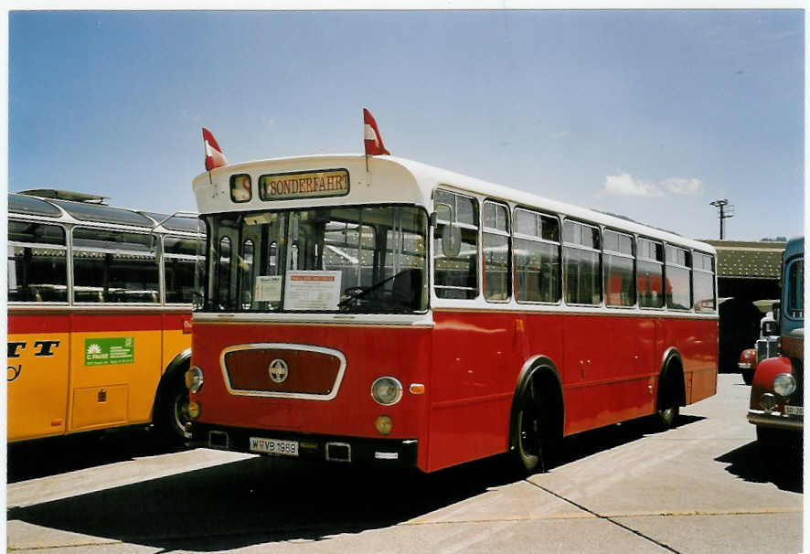 (060'831) - Aus Oesterreich: Trunkat, Wien - W VB 1969 - Grf&Stift (ex Wiener Verkehrsbetriebe) am 21. Juni 2003 in Hinwil, AMP