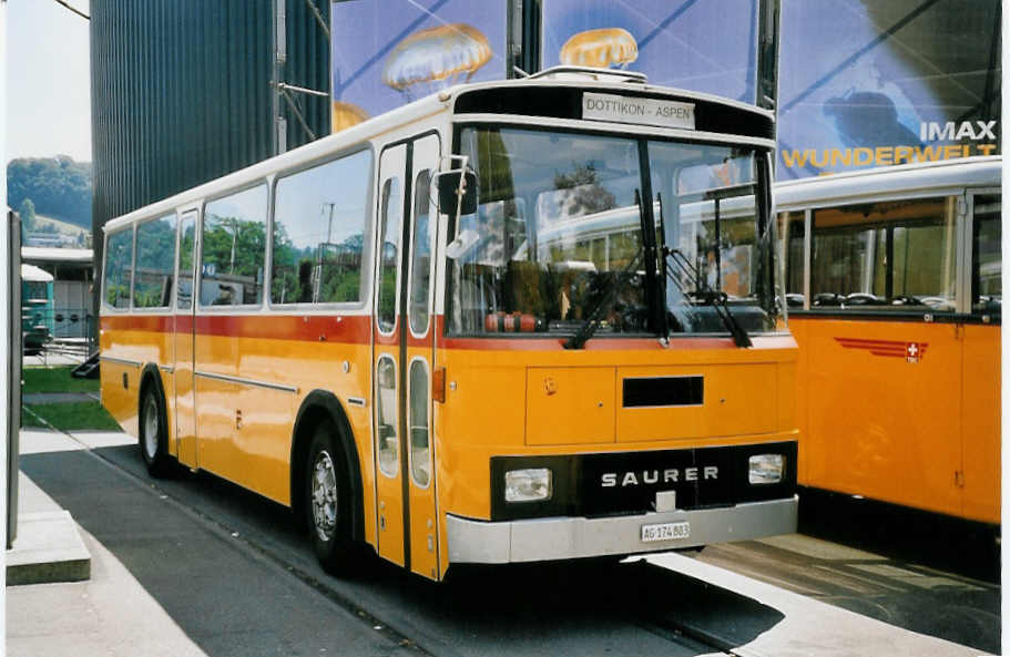 (061'513) - Sulser, Wohlen - AG 174'803 - Saurer/Tscher (ex Recovery, Regensdorf; ex Heim, Flums) am 13. Juli 2003 in Luzern, Verkehrshaus