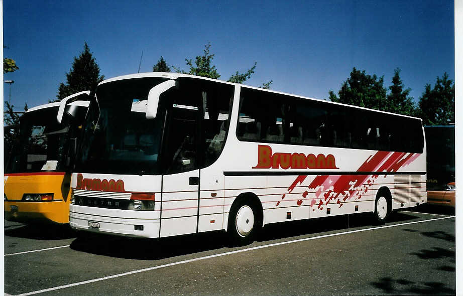 (062'717) - Brumann, Oberlunkhofen - AG 96'585 - Setra am 23. August 2003 in Thun, Seestrasse