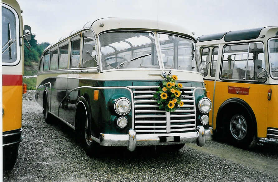 (062'920) - D�rfliger, Egerkingen - Saurer/Lauber (ex Steinemann, Schaffhausen; ex Wittwer, Neuch�tel) am 30. August 2003 in Niederbipp, Saurertreffen 